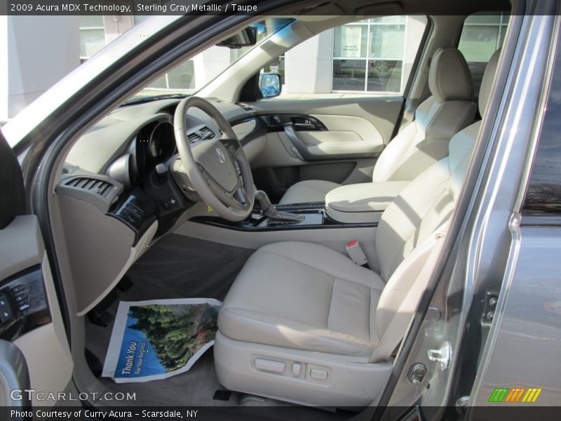 Sterling Gray Metallic / Taupe 2009 Acura MDX Technology