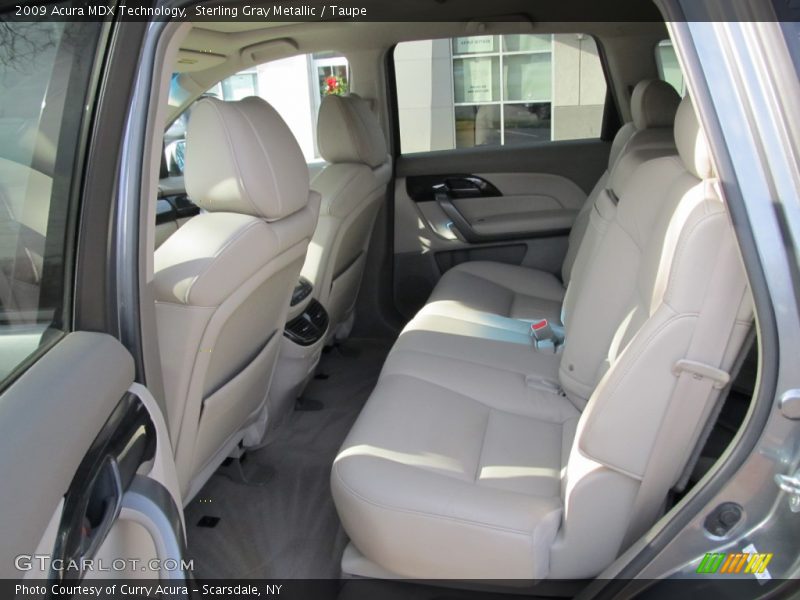 Sterling Gray Metallic / Taupe 2009 Acura MDX Technology