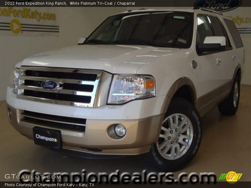 White Platinum Tri-Coat / Chaparral 2012 Ford Expedition King Ranch