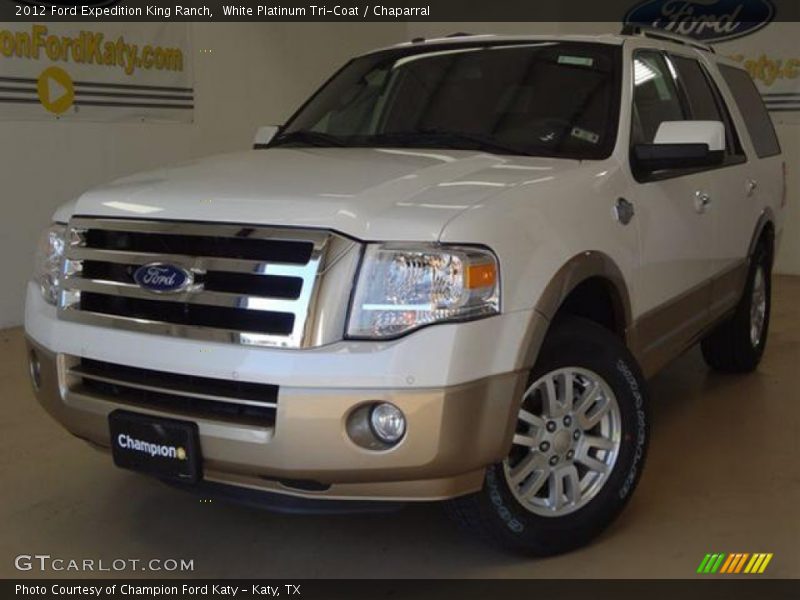 White Platinum Tri-Coat / Chaparral 2012 Ford Expedition King Ranch