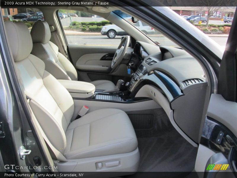Sterling Gray Metallic / Taupe 2009 Acura MDX Technology
