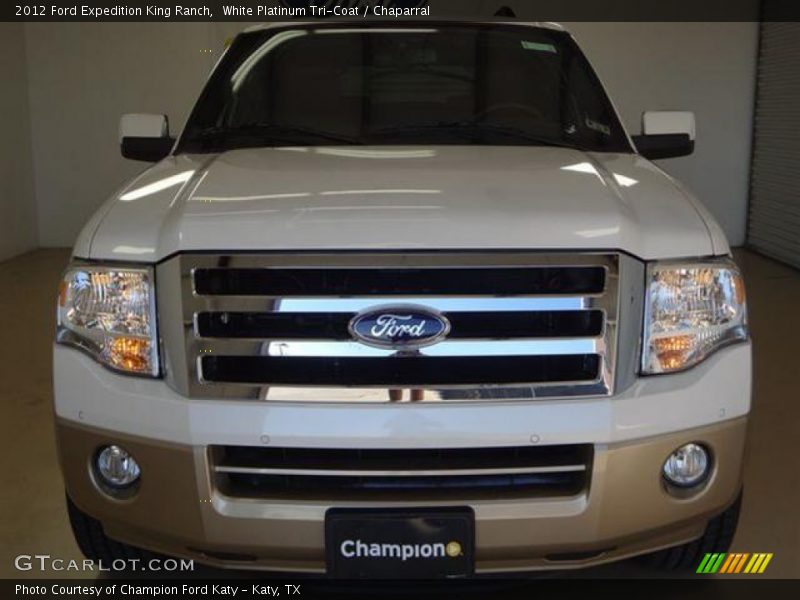 White Platinum Tri-Coat / Chaparral 2012 Ford Expedition King Ranch