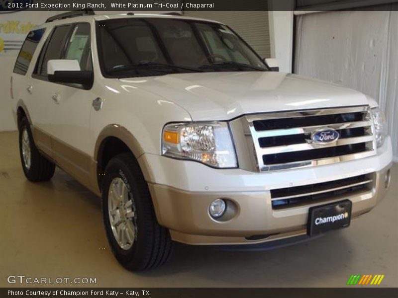 White Platinum Tri-Coat / Chaparral 2012 Ford Expedition King Ranch