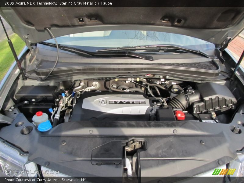 Sterling Gray Metallic / Taupe 2009 Acura MDX Technology