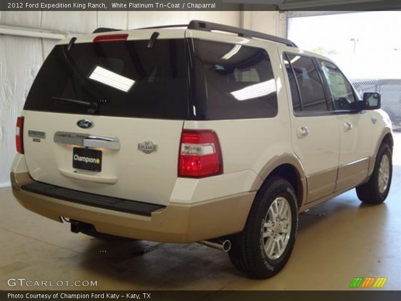 White Platinum Tri-Coat / Chaparral 2012 Ford Expedition King Ranch