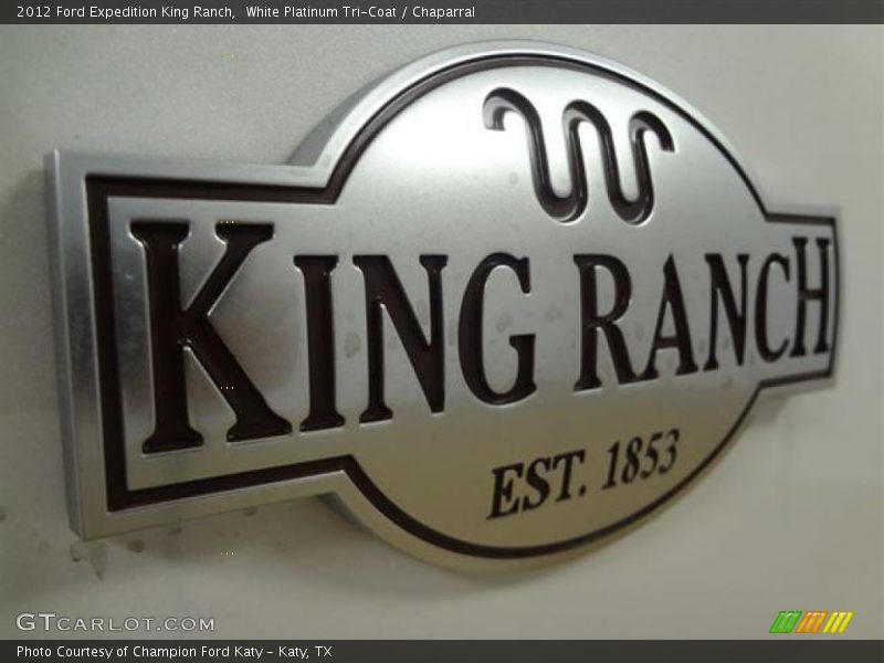 White Platinum Tri-Coat / Chaparral 2012 Ford Expedition King Ranch