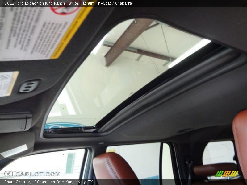 White Platinum Tri-Coat / Chaparral 2012 Ford Expedition King Ranch