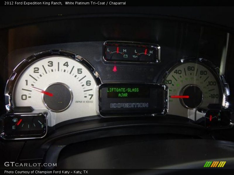 White Platinum Tri-Coat / Chaparral 2012 Ford Expedition King Ranch