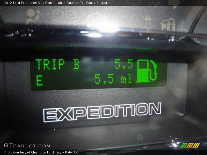 White Platinum Tri-Coat / Chaparral 2012 Ford Expedition King Ranch