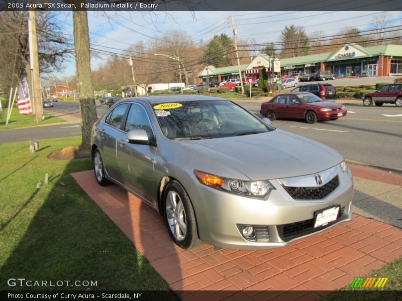 Palladium Metallic / Ebony 2009 Acura TSX Sedan