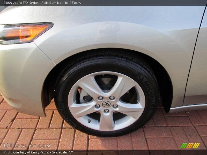 Palladium Metallic / Ebony 2009 Acura TSX Sedan