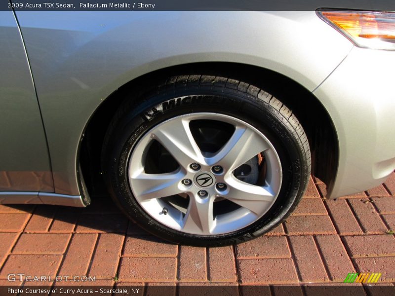 Palladium Metallic / Ebony 2009 Acura TSX Sedan
