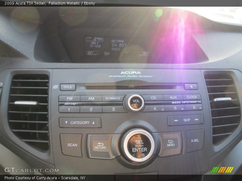 Palladium Metallic / Ebony 2009 Acura TSX Sedan