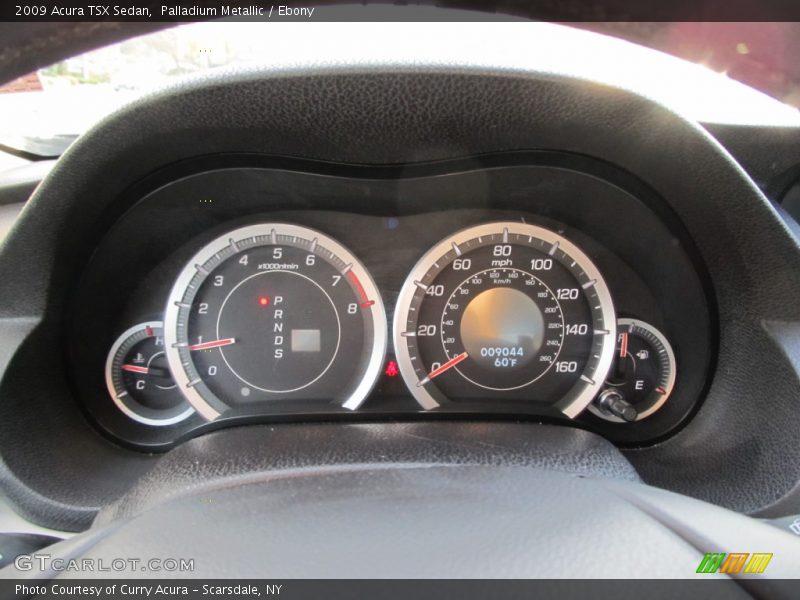 Palladium Metallic / Ebony 2009 Acura TSX Sedan