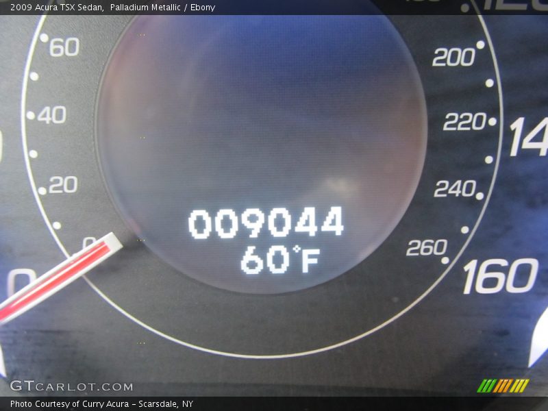 Palladium Metallic / Ebony 2009 Acura TSX Sedan