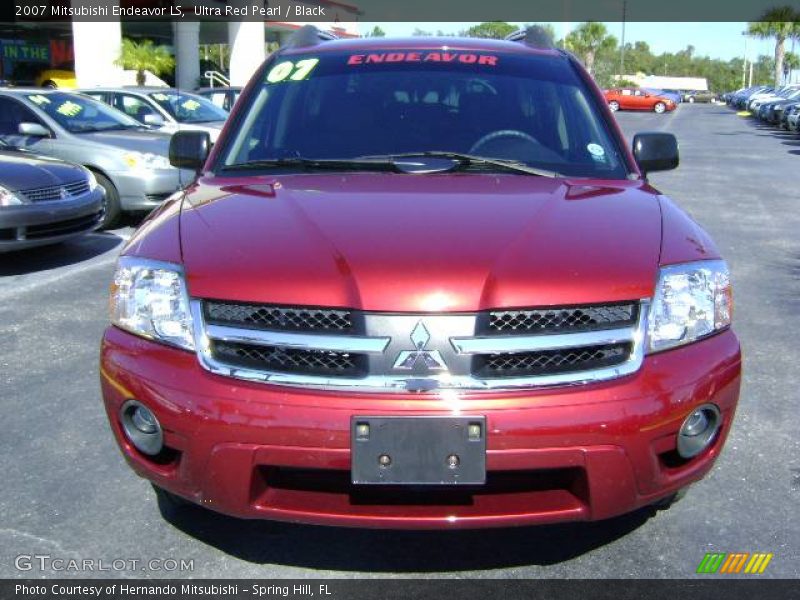 Ultra Red Pearl / Black 2007 Mitsubishi Endeavor LS