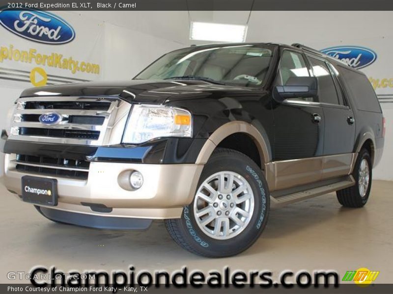 Black / Camel 2012 Ford Expedition EL XLT