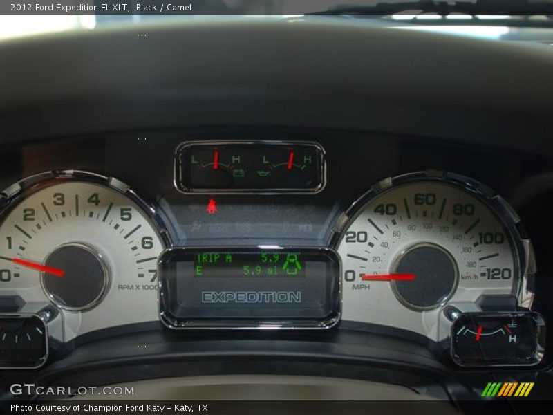 Black / Camel 2012 Ford Expedition EL XLT