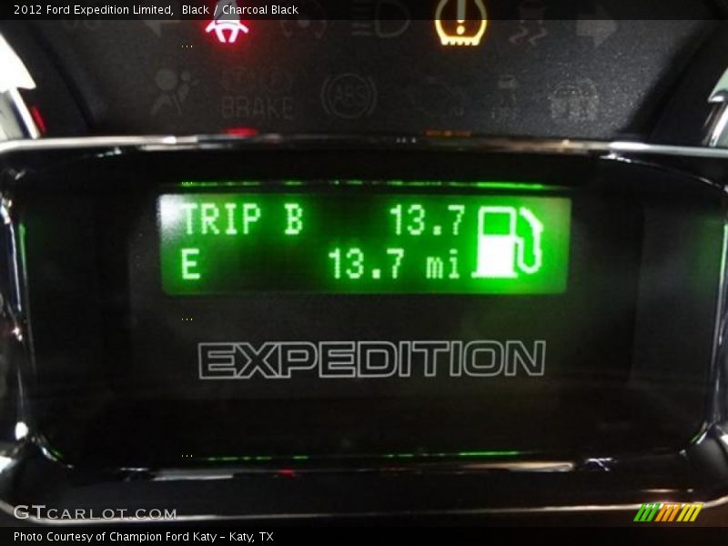 Black / Charcoal Black 2012 Ford Expedition Limited