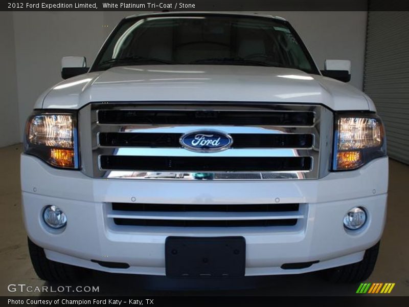 White Platinum Tri-Coat / Stone 2012 Ford Expedition Limited