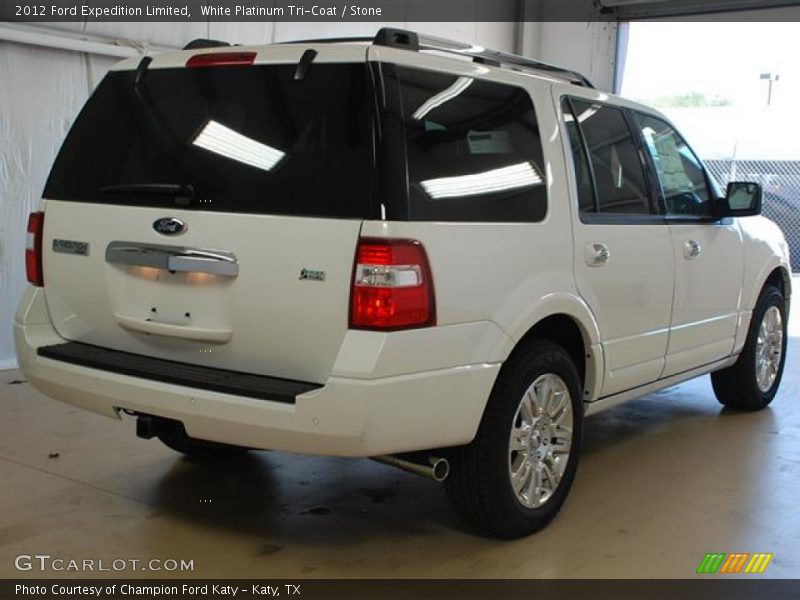 White Platinum Tri-Coat / Stone 2012 Ford Expedition Limited
