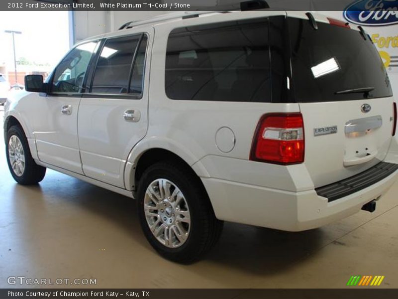 White Platinum Tri-Coat / Stone 2012 Ford Expedition Limited