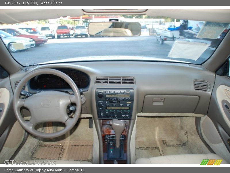 White / Beige 1993 Lexus ES 300