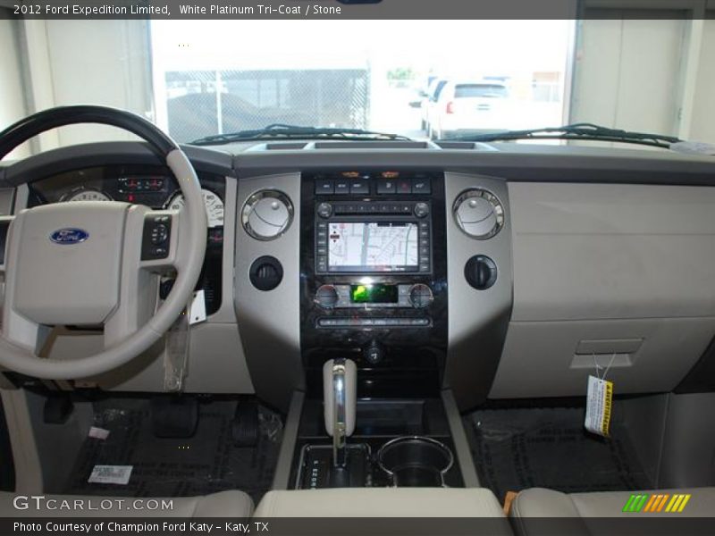 White Platinum Tri-Coat / Stone 2012 Ford Expedition Limited