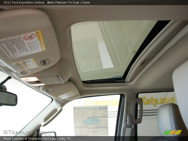 White Platinum Tri-Coat / Stone 2012 Ford Expedition Limited