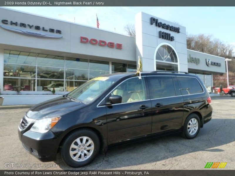 Nighthawk Black Pearl / Ivory 2009 Honda Odyssey EX-L