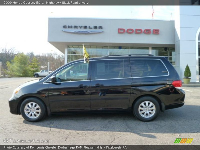 Nighthawk Black Pearl / Ivory 2009 Honda Odyssey EX-L