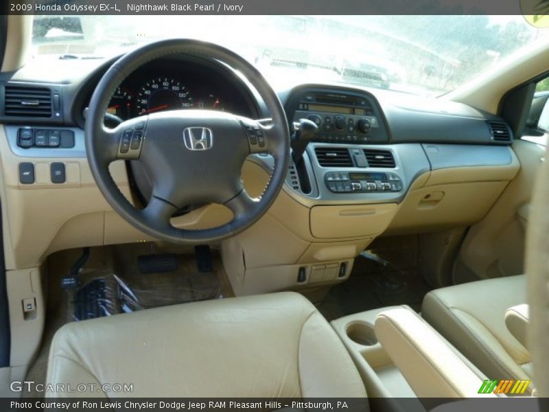 Nighthawk Black Pearl / Ivory 2009 Honda Odyssey EX-L