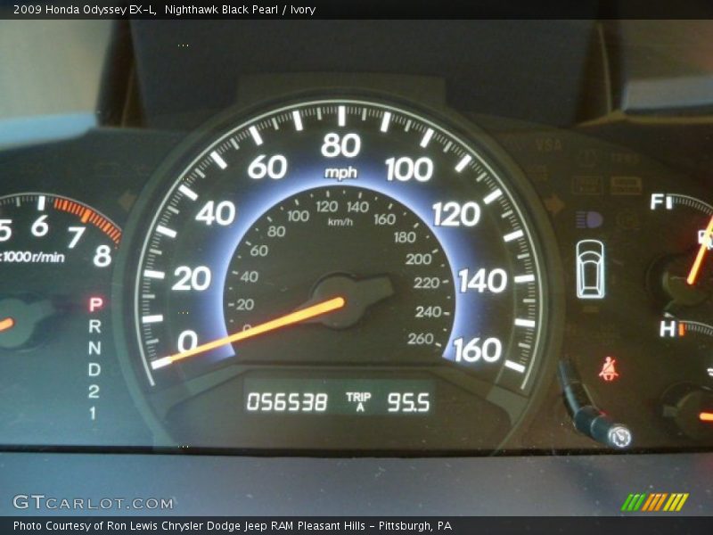 Nighthawk Black Pearl / Ivory 2009 Honda Odyssey EX-L