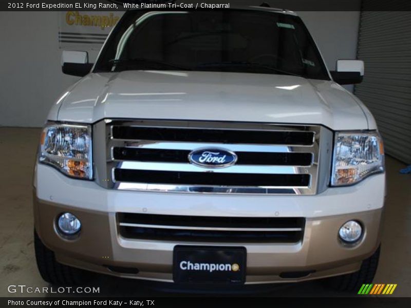 White Platinum Tri-Coat / Chaparral 2012 Ford Expedition EL King Ranch