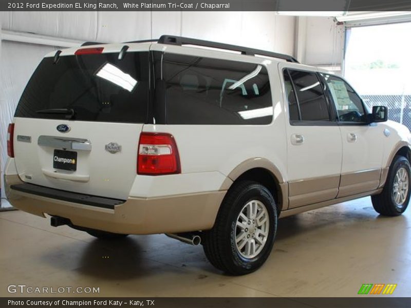 White Platinum Tri-Coat / Chaparral 2012 Ford Expedition EL King Ranch