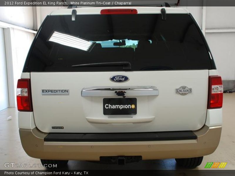 White Platinum Tri-Coat / Chaparral 2012 Ford Expedition EL King Ranch