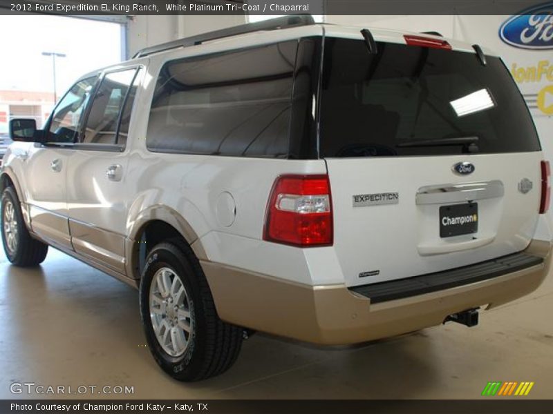 White Platinum Tri-Coat / Chaparral 2012 Ford Expedition EL King Ranch