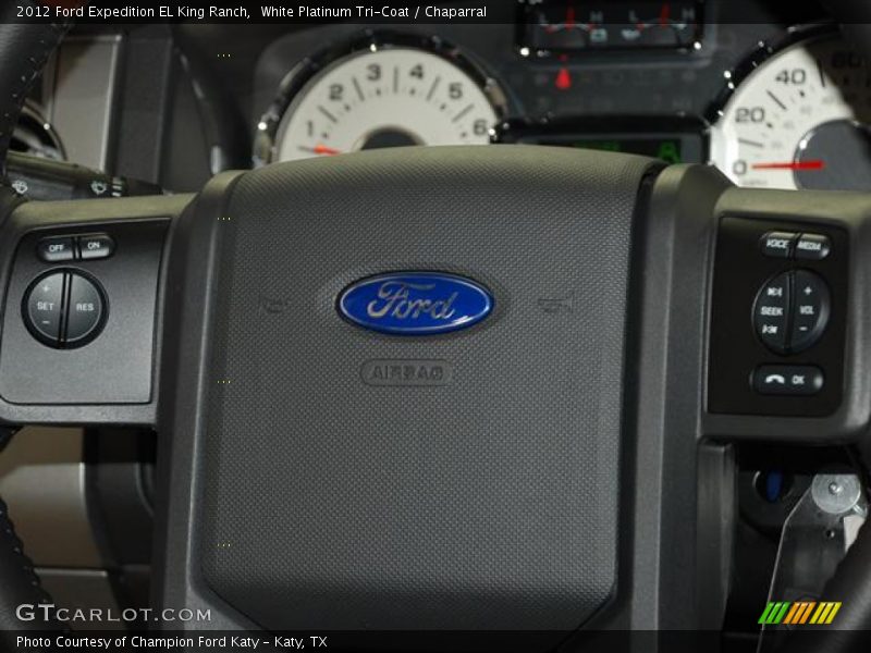 White Platinum Tri-Coat / Chaparral 2012 Ford Expedition EL King Ranch