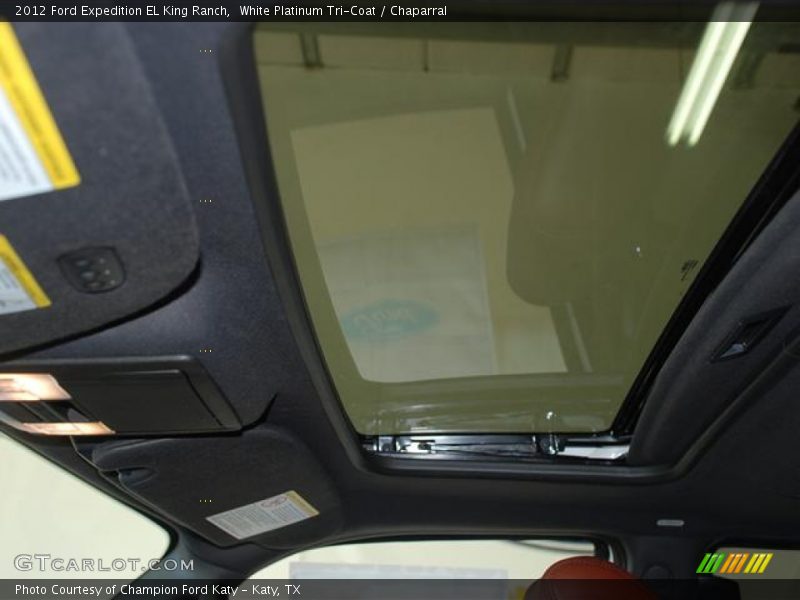 White Platinum Tri-Coat / Chaparral 2012 Ford Expedition EL King Ranch