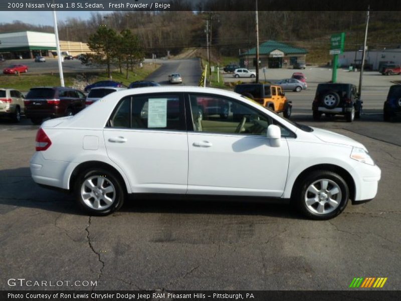 Fresh Powder / Beige 2009 Nissan Versa 1.8 SL Sedan