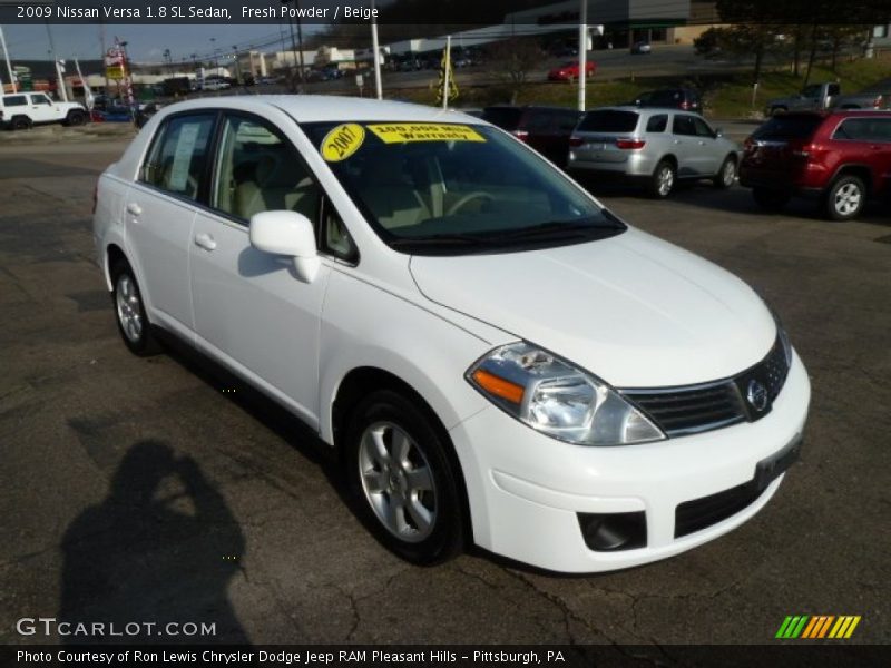 Fresh Powder / Beige 2009 Nissan Versa 1.8 SL Sedan