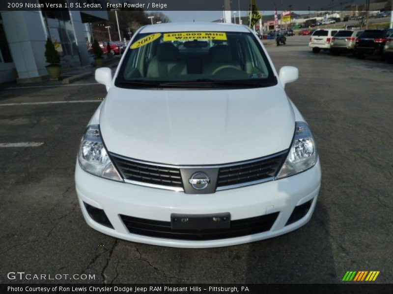 Fresh Powder / Beige 2009 Nissan Versa 1.8 SL Sedan