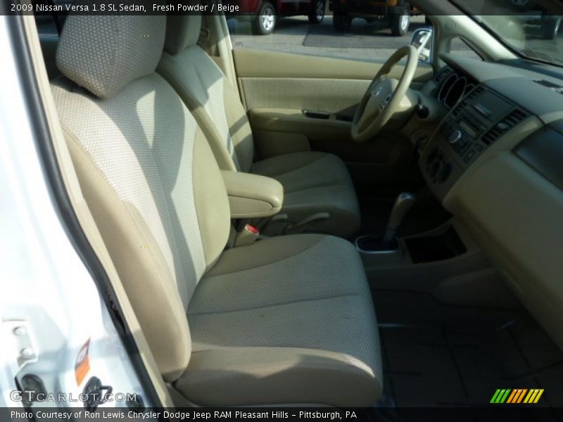 Fresh Powder / Beige 2009 Nissan Versa 1.8 SL Sedan
