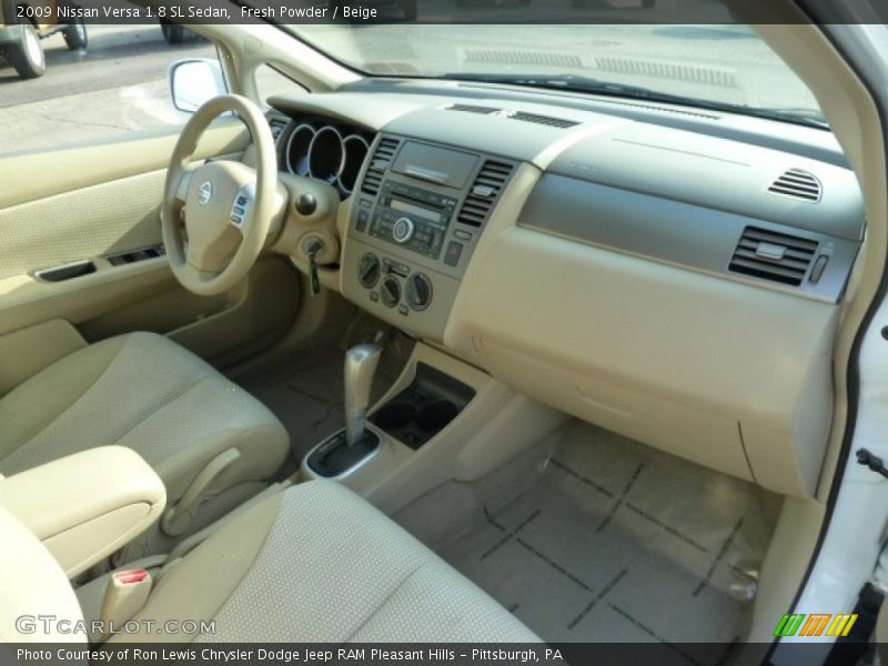 Fresh Powder / Beige 2009 Nissan Versa 1.8 SL Sedan