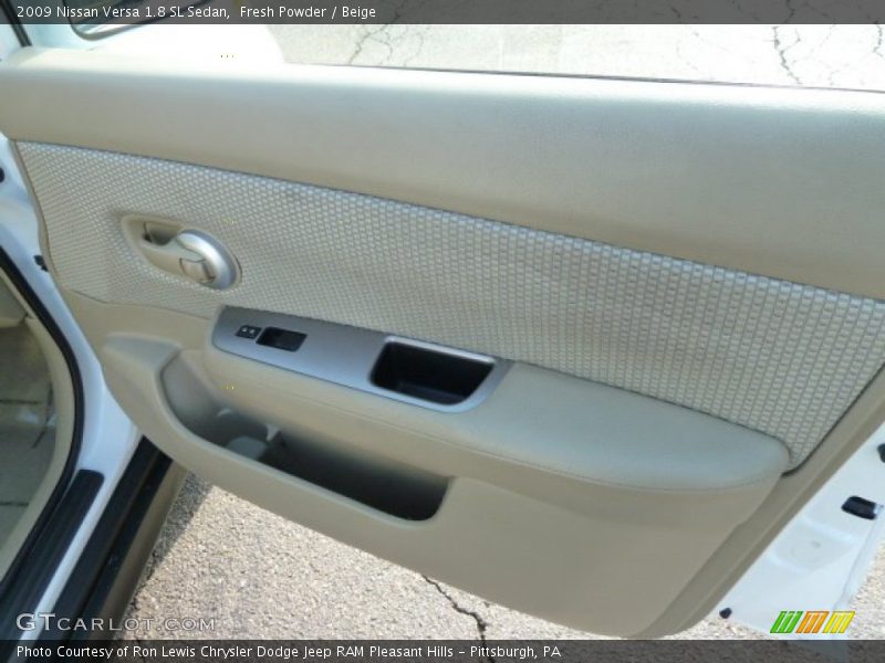 Fresh Powder / Beige 2009 Nissan Versa 1.8 SL Sedan