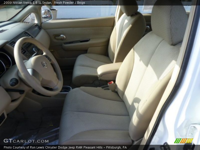 Fresh Powder / Beige 2009 Nissan Versa 1.8 SL Sedan