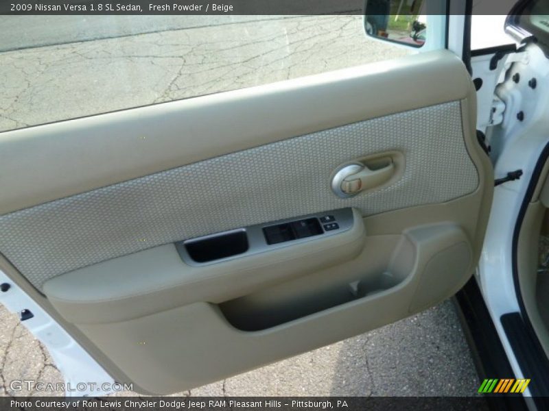 Fresh Powder / Beige 2009 Nissan Versa 1.8 SL Sedan