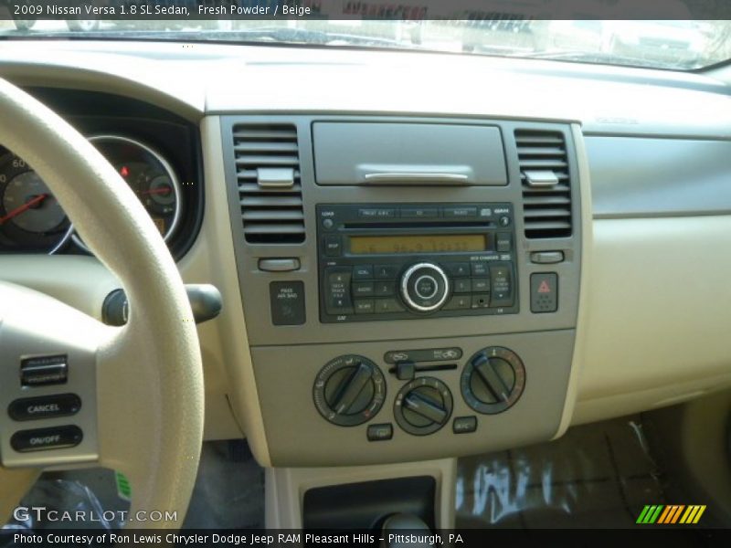 Fresh Powder / Beige 2009 Nissan Versa 1.8 SL Sedan
