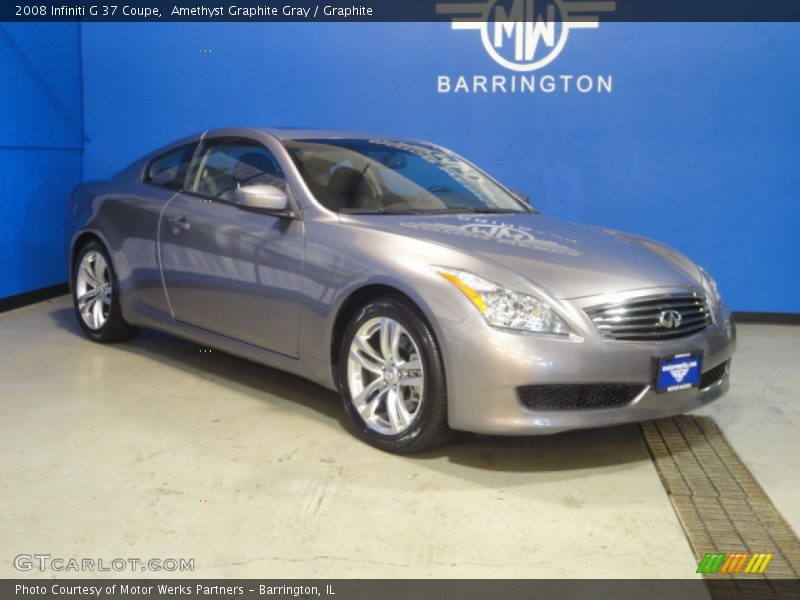 Amethyst Graphite Gray / Graphite 2008 Infiniti G 37 Coupe