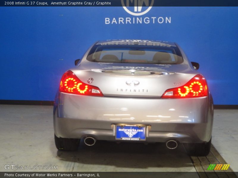 Amethyst Graphite Gray / Graphite 2008 Infiniti G 37 Coupe